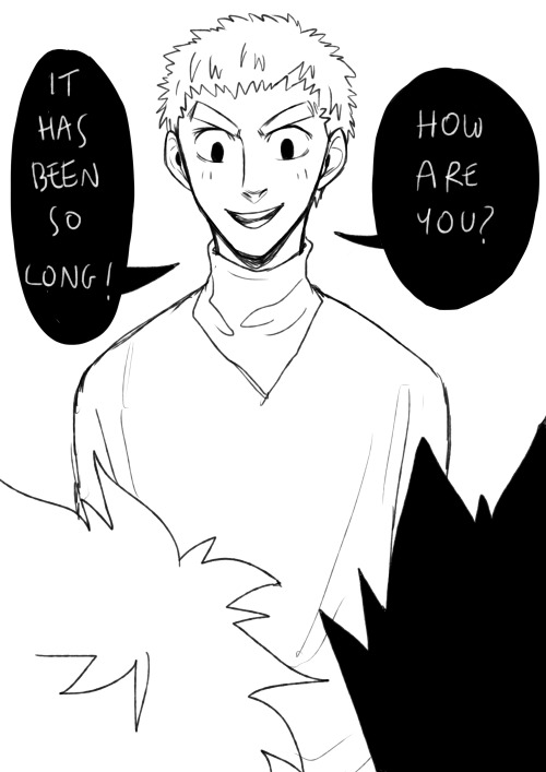 ask-teen-gon-and-killua:K: No, seriously, HOW did you get so tall?!G: Come on, Kill… &gt;&gt;”