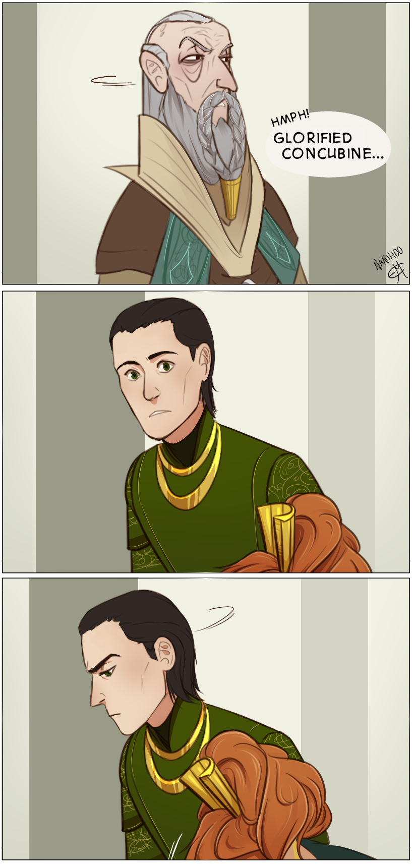 Loki X Sigyn Consort AU! Finally,I Might Add.
