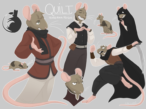 it’s been a minute since i uploaded any doodles of my terrible dnd character, so here’s some quilts 