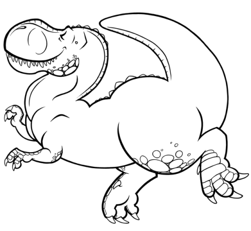 drtanner-art:EL DINOSAURIO ES PRESUMIDO Y GORDO This guy will get some colours tomorrow, and then he