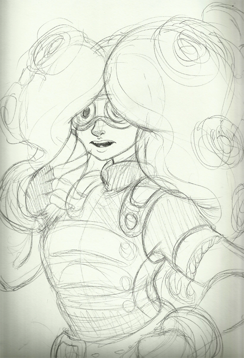 rexrandomex:Attempted to draw the new Octoling armor on Avia. Will try later to do