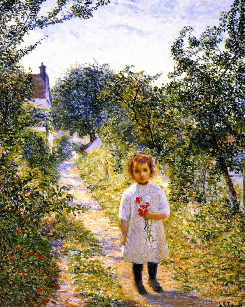 Little Girl n a Lane, Giverny, 1907, Lilla Cabot Perry