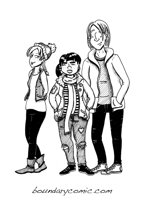 I drew a new cast photo today, just felt like seein’ these brats together again.