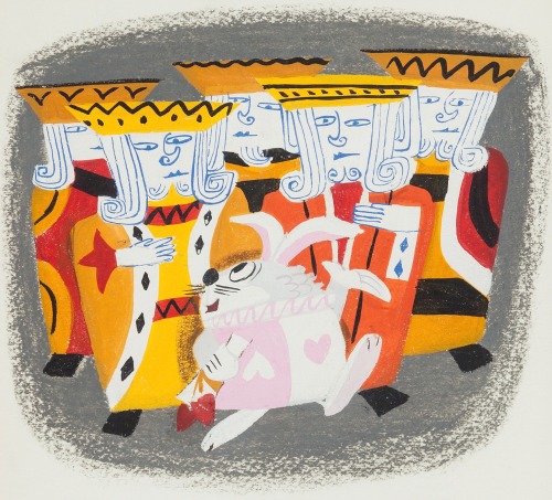 Mary Blair Concept Paintings Alice In Wonderland (1951)