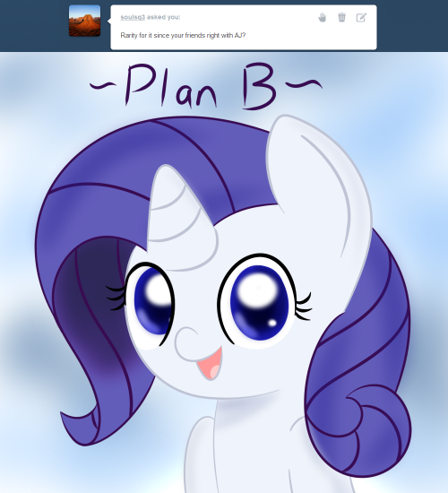 askfillyrarity:  Smaller version in question: http://just-ask-filly-applejack.tumblr.com/  X3 I ship it! <3
