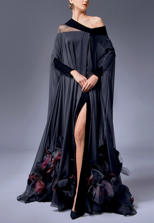 evermore-fashion:Favourite Designs: Sandy Nour ‘Juste un Coquelicot’ Ready-to-Wear Collection