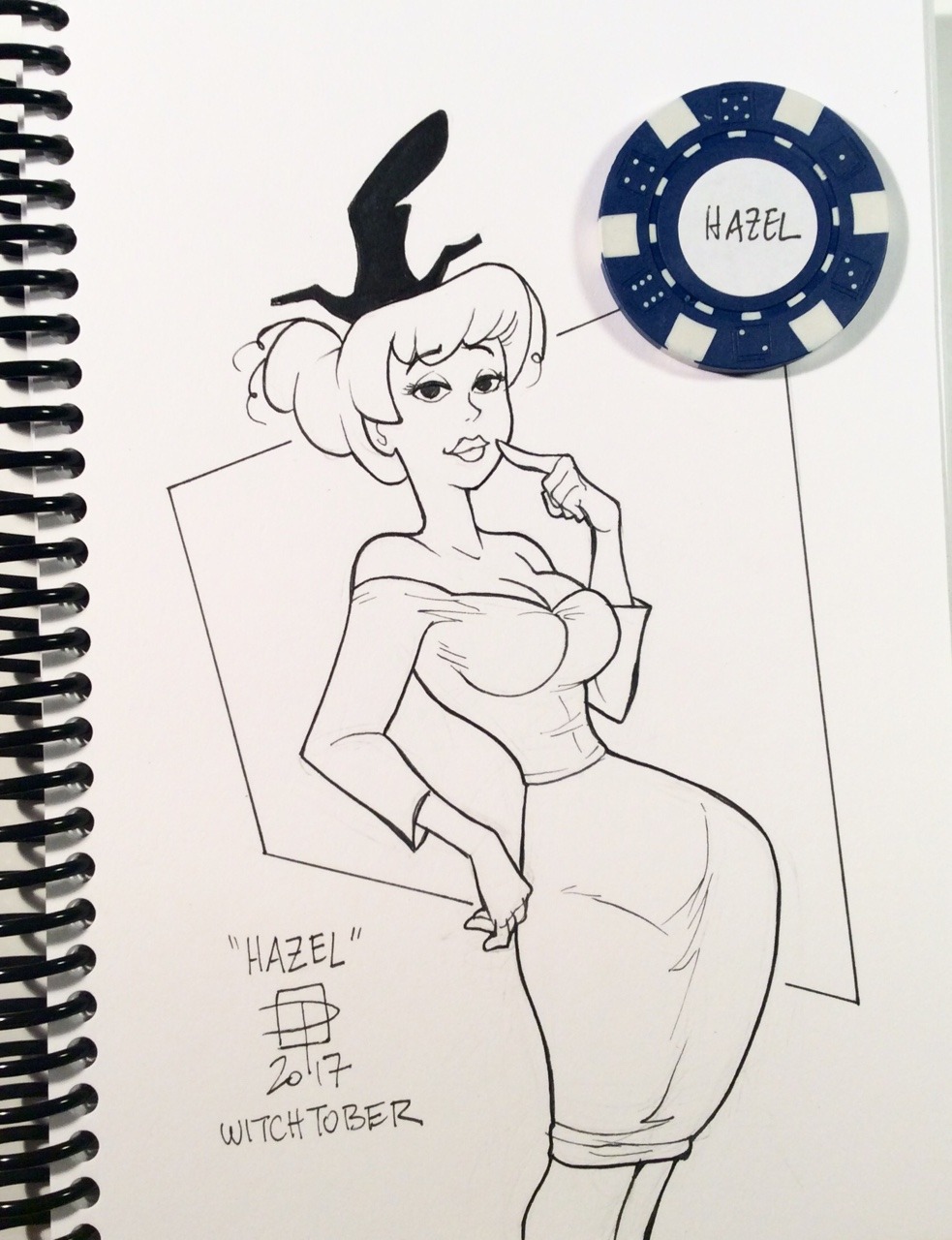 callmepo:  Witchtober day 20: Witch Hazel from Chuck Jones’ Bugs Bunny cartoon