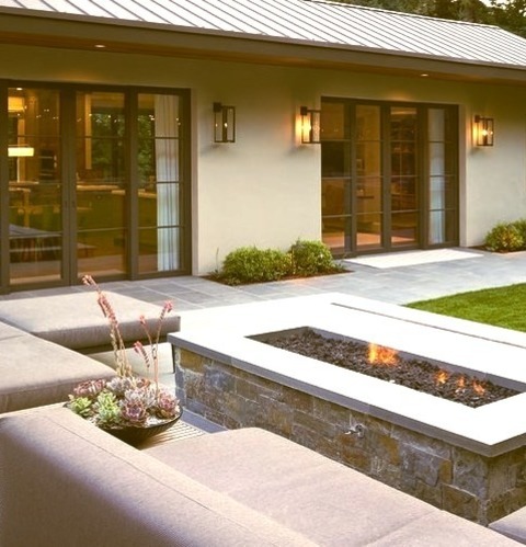Front Yard In San FranciscoInspiration For A Sizable, Contemporary, Fire-pit-equipped Front Yard.