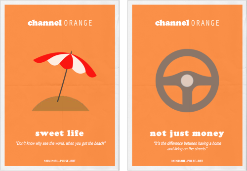 minimal-pulse:“FRANK OCEAN - Channel Orange (2012)” -Concept Posterscreated by Minimal Pulse Art [