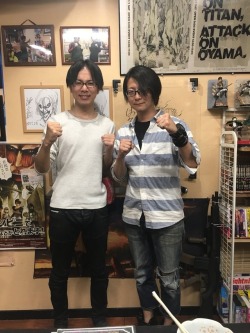 snknews: Isayama Hajime Visits Local Anime