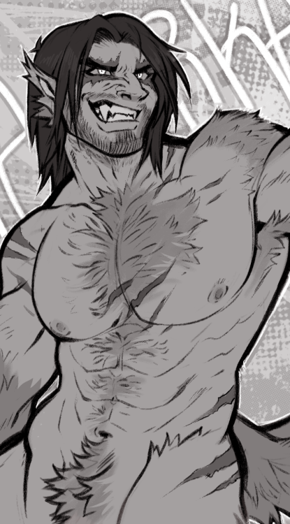 ronkeyroo:AY YO, MID-TRANSFORMATION WEREWOLF FARKAS ANYONE??? THAT IS ALL  // cw; nudity for nude no