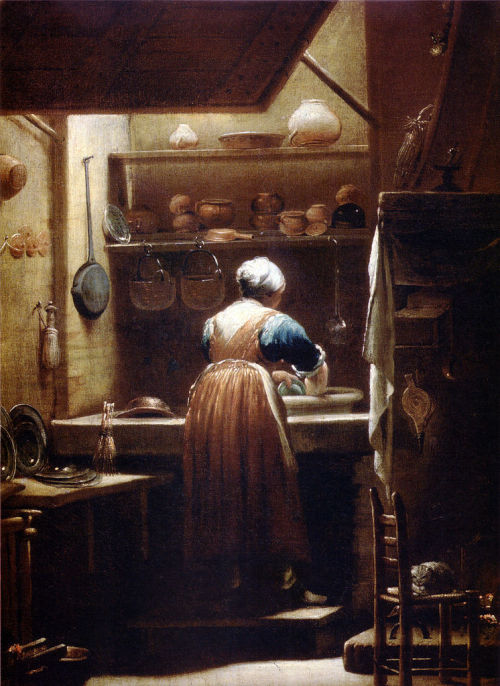 The Kitchen-Maid, Giuseppe Maria Crespi, after 1712