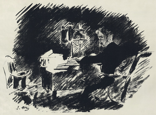 likeafieldmouse:Illustrations for Edgar Allan Poe’s The Raven by Edouard Manet (1875)
