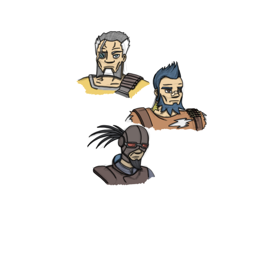 Borderlands Fan-art, As Ordered. I Sure Seem To Have At Thing For The Guys With Beards.