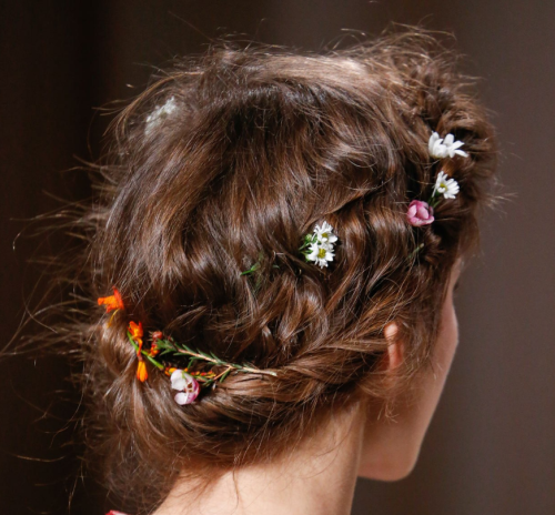 naihve: hair at Valentino Spring15 