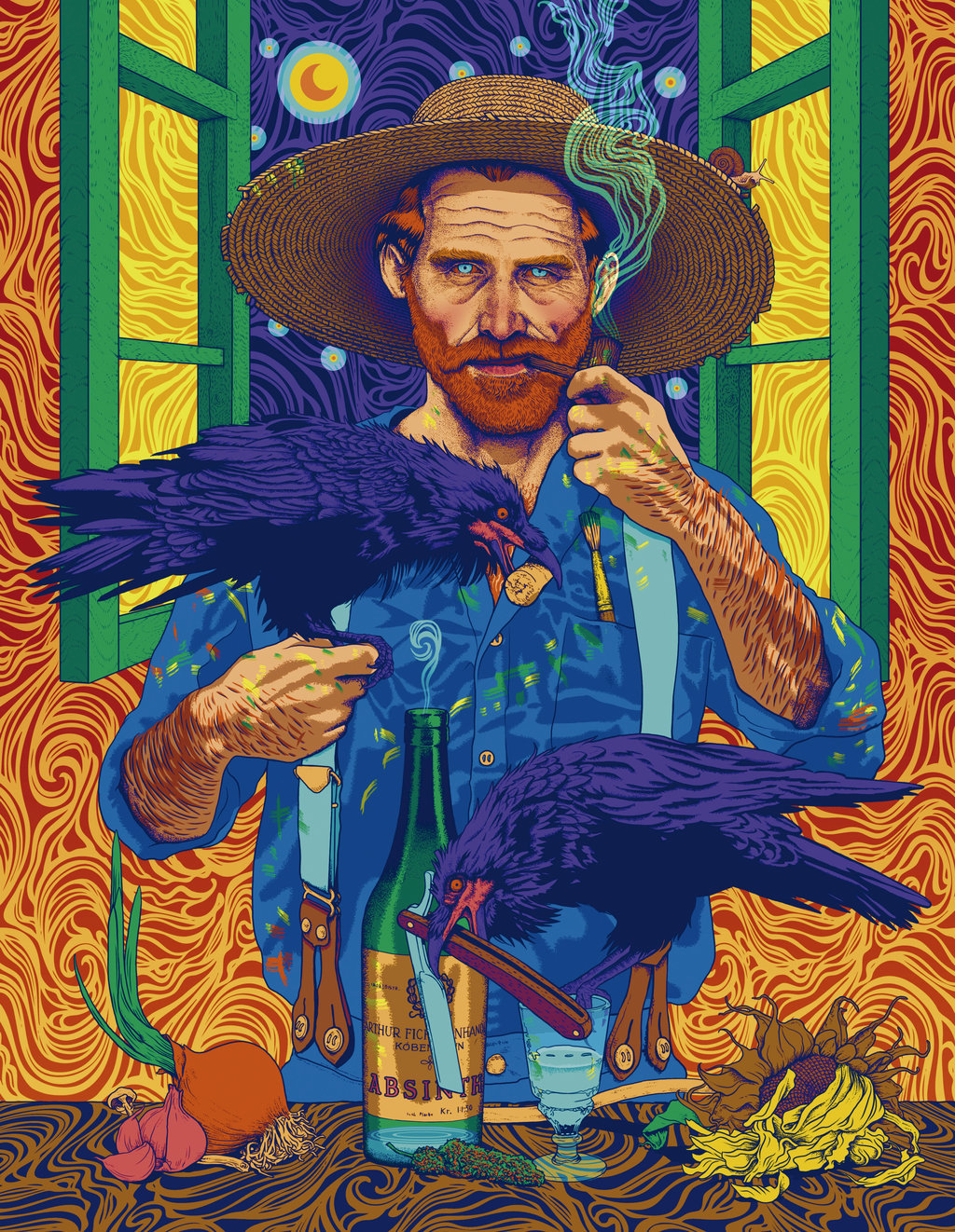 psychedelicdevilry:  Vincent van Gogh by ROSENFELDTOWN 
