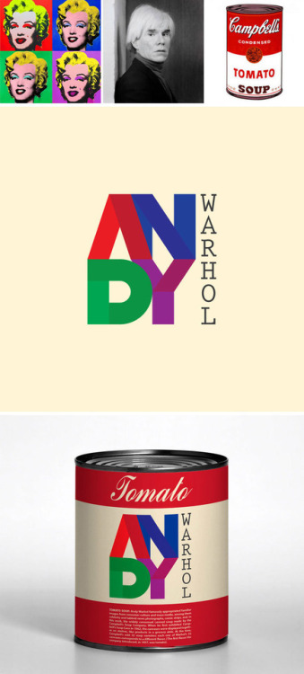 Famous artists’own modern logos, concept by Brazilian designer Milton Omena