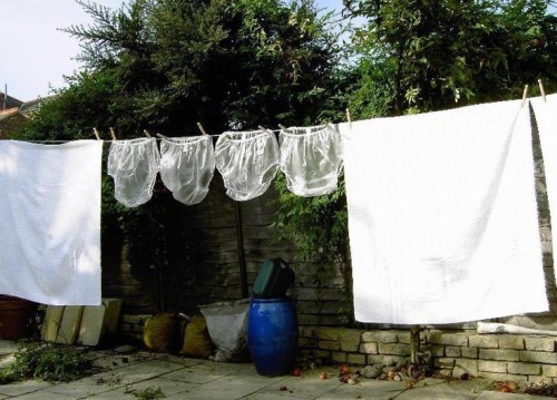 2timesaweek: comfyinnappies: diaper73: Love the sight to adult nappies on washing line for everyone 