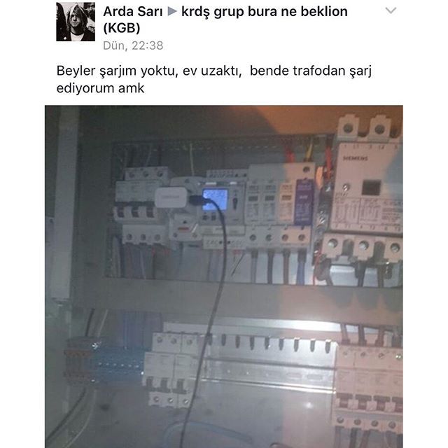 Beyler şarjım yoktu,ev...