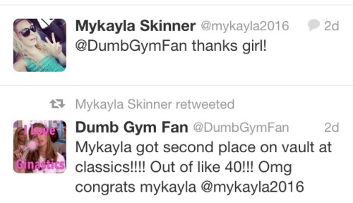 Mykayla doesn&rsquo;t quite know how the &ldquo;Dumb Gym Fan&rdquo; twitter works&he