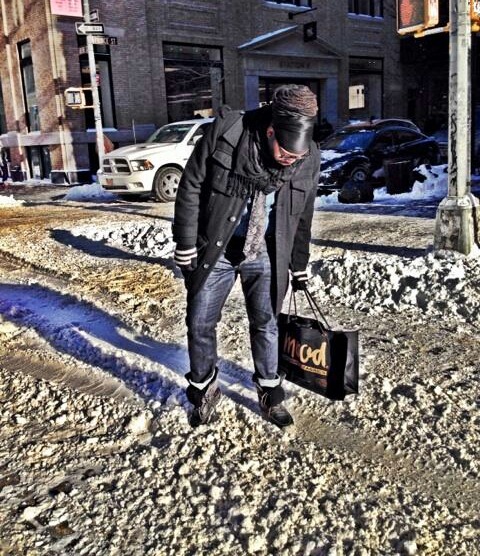 bigguyflyy:  FATSHION FEBRUARY DAY ONE!!!!! Here we go!!!!!!!! So I have been dying to get to New York!!! So when I had to go shopping to style a client I used it as the perfect excuse to do just that and was finally reunited with her beauty!!! It snowed