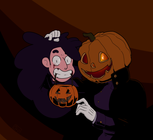 discount-supervillain:  so… this came out a little spookier than I thought it would. Originally I was gonna make a joke about how steven and connie wouldn’t do this because it would cut their candy pull in half, but instead… Oh well. Just, do me