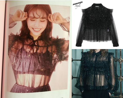 Solar | CéCi Magazine December 2017Johnny Hates Jazz: glittered ruffle blouse- 398,000원© 꾸엑휘바