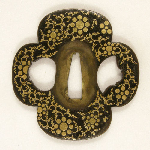 Various Japanese tsuba, or sword hand guards, in the Victoria & Albert Museum Collection. The fi