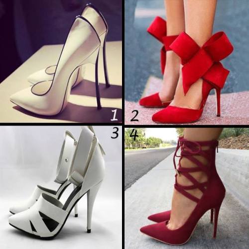 ideservenewshoesblog:Glaring Red Suede Pointed Toe High Heel Sandals with Amazing Bowtie - Pumps