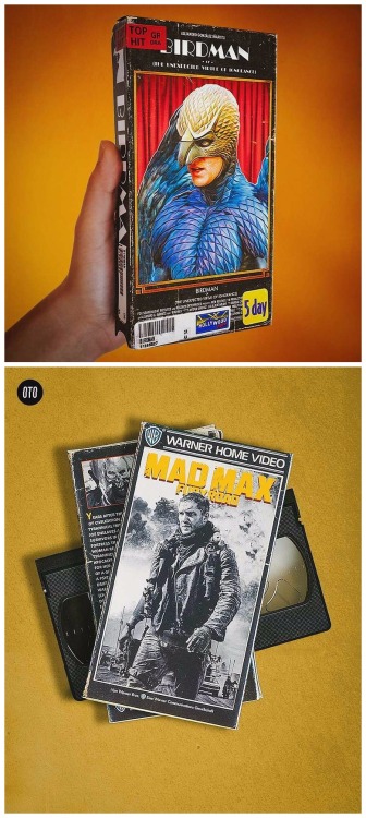 celestial-elf-from-space: sugar-lemonn: pr1nceshawn: Real functional VHS for modern movies by O