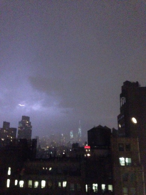 lastofthetimeladies: It’s storming in New York City.