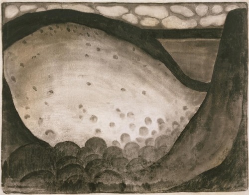 Georgia O’Keeffe (American, 1887-1986), No. 15 Special, 1916-1917. Charcoal on laid paper.