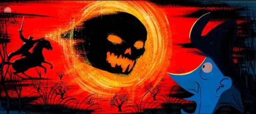 atomic-chronoscaph:The Legend of Sleepy Hollow - Concept art by Mary Blair (c.1947)