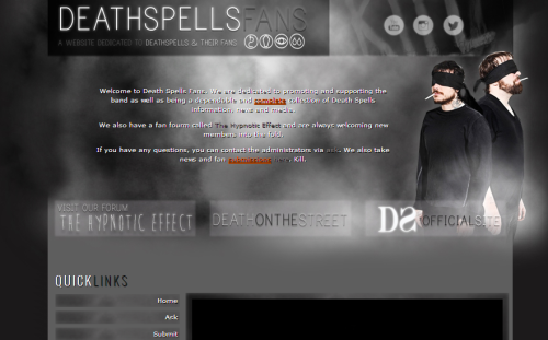 While we’ve had time, the crew at deathspells-fans.net have been working on creating a new ver