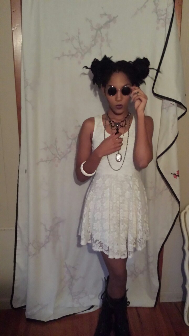 modelmefashion:  Enjoying my self during the flurries. I love this dress so I decided