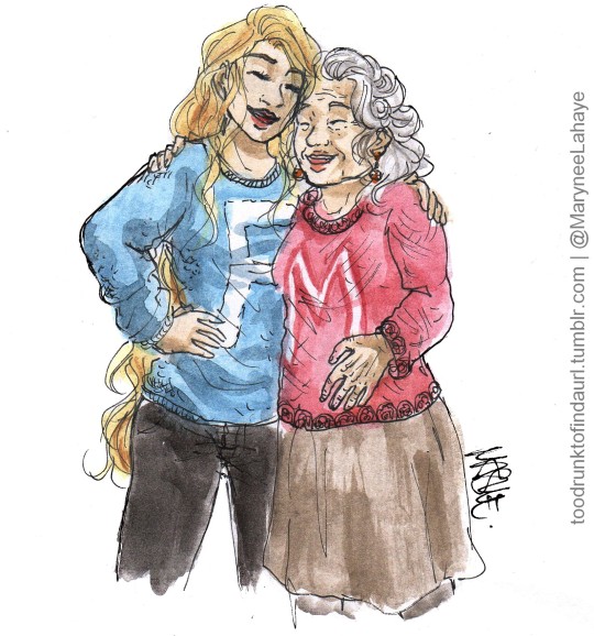 toodrunktofindaurl:  when-themoonfoundthe-sun:  i have this headcanon that by the time all of her grandchildren were born molly weasley was knitting more christmas sweaters than she ever thought possible but still she kept knitting and one day fleur is