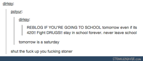 itsstuckyinmyhead: School and Tumblr