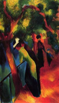 ilovetocollectart:  August Macke - Sunny Way, 1913 