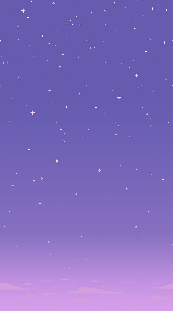 art from the antireal — subtly animated pixel night sky background i did...