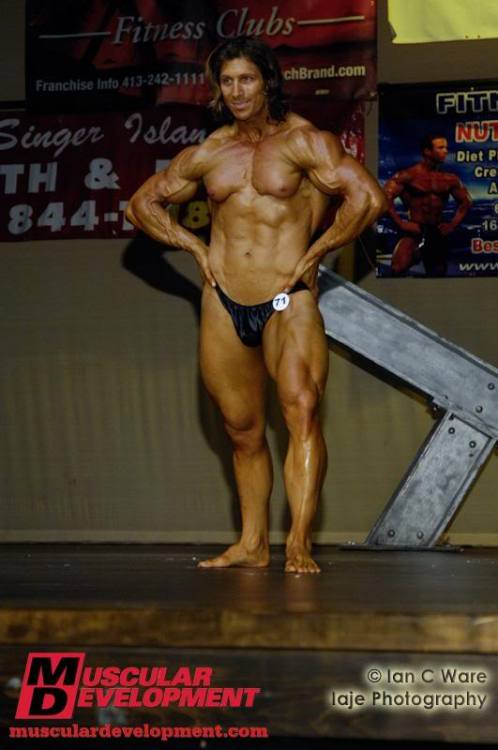 needsize:  Some big quads on this guy but man those pecs/tits look as if they could be milked. Huge!