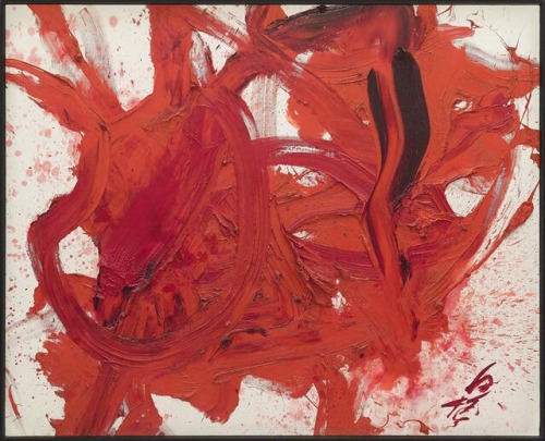 worldartcollection:Kazuo Shiraga, 1985 Oil on canvas 130 x 162 cm