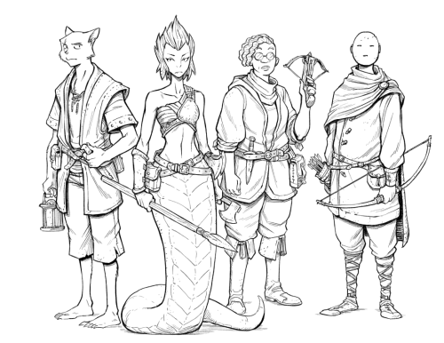 Voidspire Tactics is pretty great, so I ended up drawing my party at level 1 fresh off the boat (the