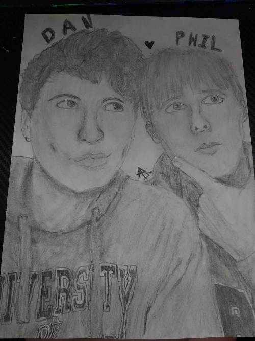 Woah Dan And Phil Art!!! Just A Very Quick Messy Drawing, But It Looks Good!! >_