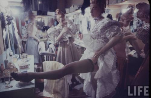 Can-Can dancers at the Moulin Rouge(Loomis Dean. 1954?)