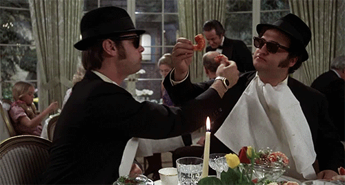 nwi-talent:  Jake and Elwood at the Chez Paul  (Don’t look for it when in Chicago - it closed years ago…)