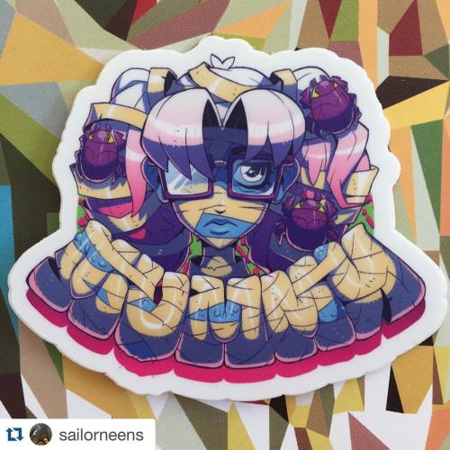 #Repost @sailorneens ・・・ DAPshow will have a limited number of monster girl stickers by Doug Harvey 