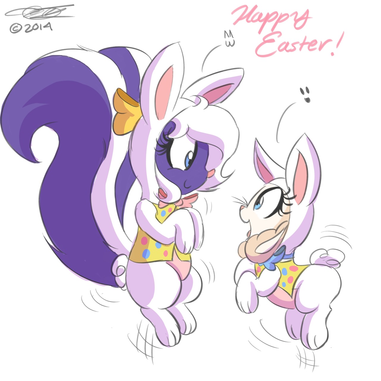 henriettalamb:  1-2-3 hop!1-2-3 hop!And be the best bunny you can be! :3Happy Easter