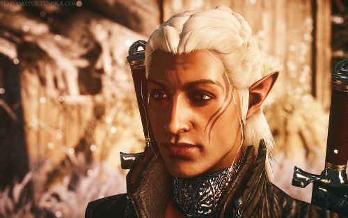 bemyamatus: These are more shots of Zevran but in cutscenes instead… *SWOONS SO DAMN HARD*