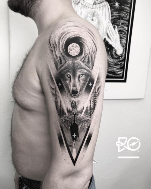 By RO. Robert Pavez • Road of the Wolf • Done in @zoitattoosthlm 2018 • Bookings open