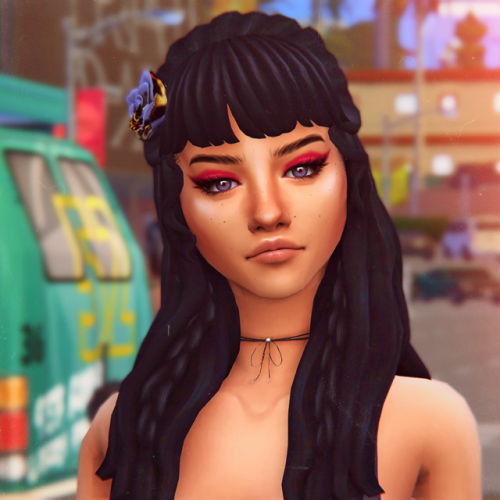 sc00bysims: cc testing this BEAUTIFUL hair by @breathin-sims!! ♥ thank you so much for the op
